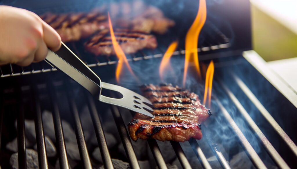 como grelhar carne na churrasqueira sem perder o suco