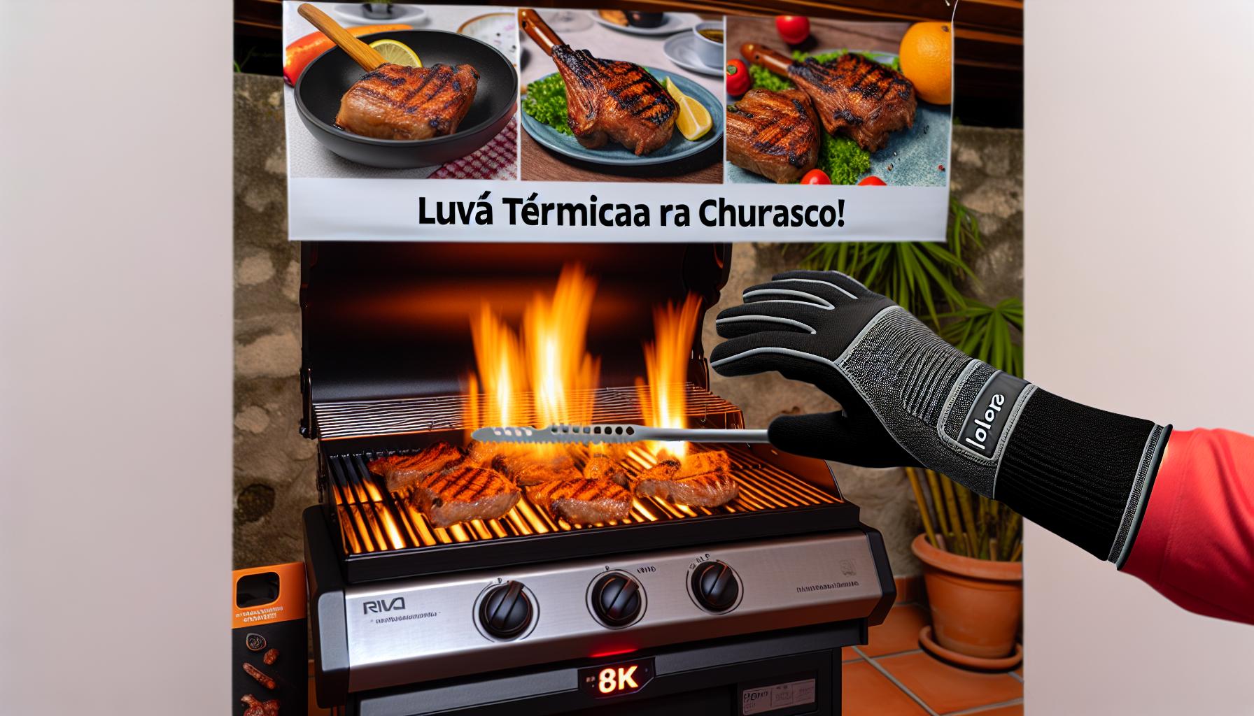 luva termica para churrasco