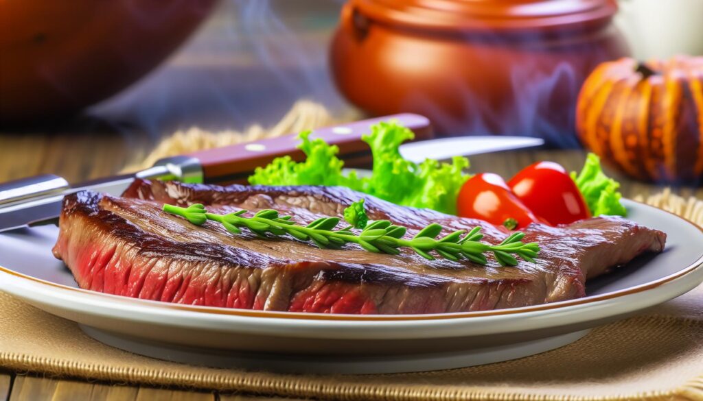 Quantas calorias skirt steak?