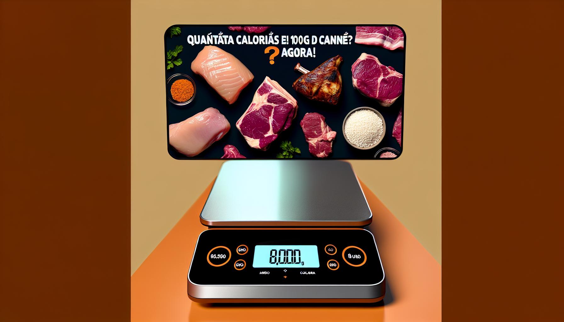 quantas calorias tem 100 gramas de carne