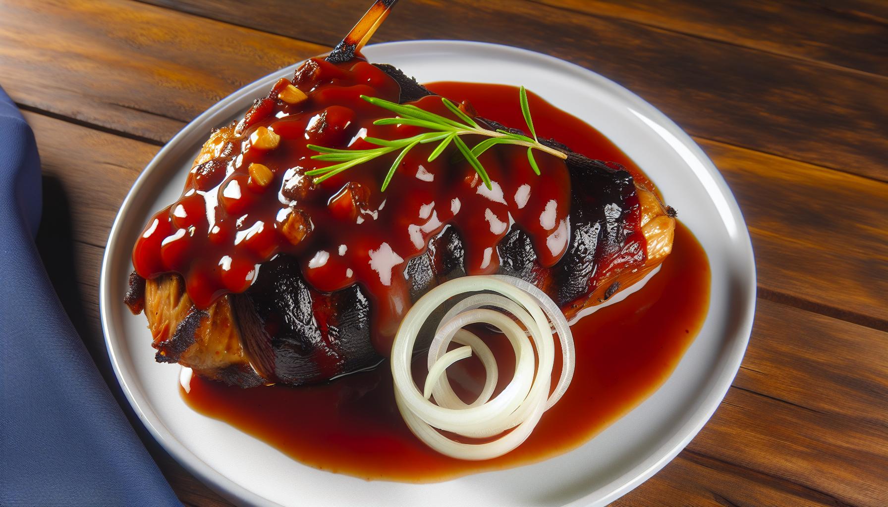 churrasco americano com molho barbecue