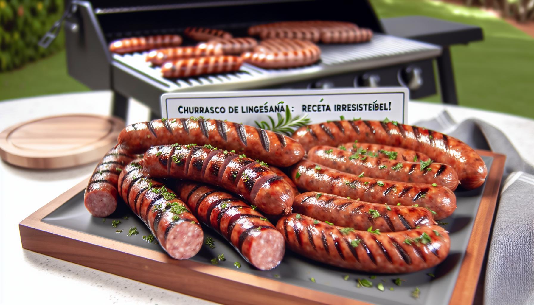 churrasco de linguiÃ§a artesanal receita